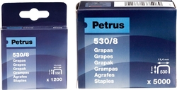 CAJA 1200 GRAPAS PETRUS Nº530/8 COBREADA