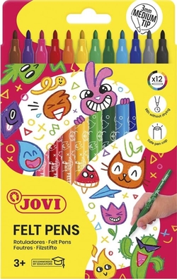 BOX OF 12 MARKERS JOVI FINE TIP