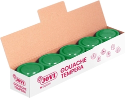 BOX OF 5 JARS OF GUACHE JOVI 35ML MEDIUM GREEN