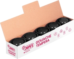 C/5 botes tempera negra 35ml jovi