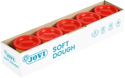Pack 5 botes blandiver soft dough 110 g. color rojo