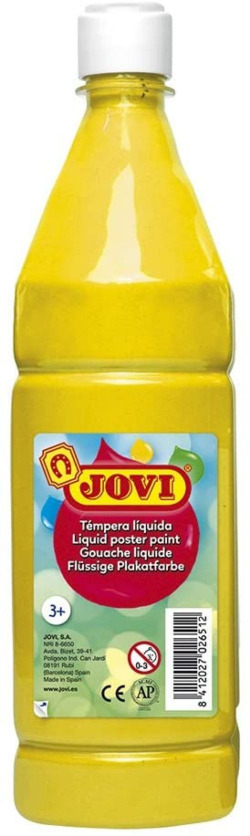 FRASCO TEMPERA LIQUIDA JOVI 1000ML AMARELO