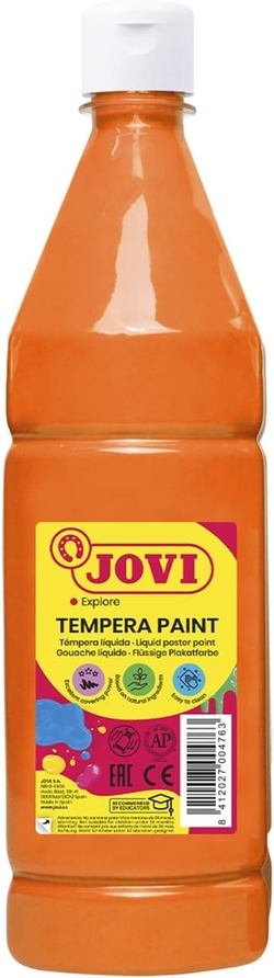BOTE TEMPERA LIQUIDA JOVI 1000ML LARANXA
