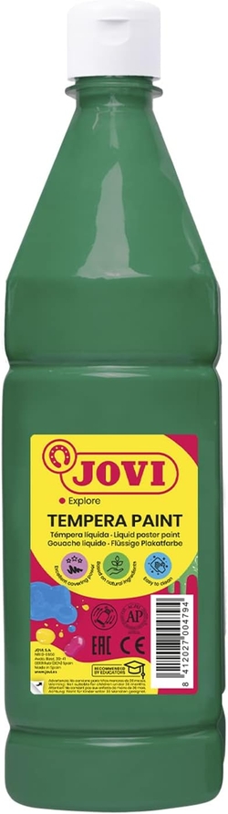 FRASCO TEMPERA LIQUIDA JOVI 1000ML VERDE ESCURO