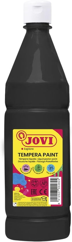 JAR OF LIQUID GUACHE JOVI 1000ML BLACK