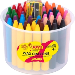 BOTE 60 CERAS JOVICOLOR CORES FORNECIDOS + 1 SACAPUNTAS