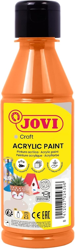 BOTE PINTURA JOVIDECOR ACRYL LARANXA 250ML
