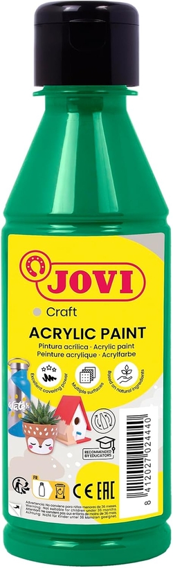 BOTE PINTURA JOVIDECOR ACRYL VERDE OSCURO 250ML