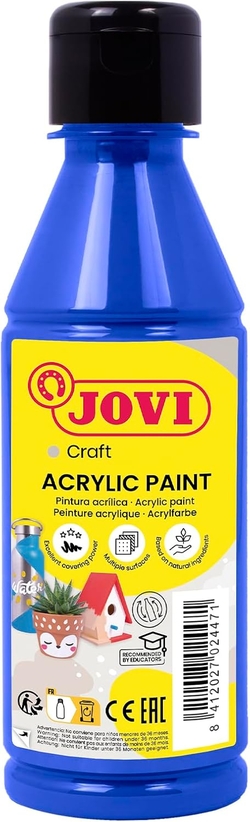 FRASCO PINTURA JOVIDECOR ACRYL AZUL ULTRA 250ML