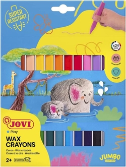 ÉTUI 24 CRAYON DE CIRE TRIANGULARES JOVICOLOR TRIWAX