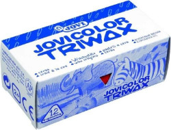 C/12 CRAYON DE CIRE JOVICOLOR TRIWAX (TRIANGULARES) LILA