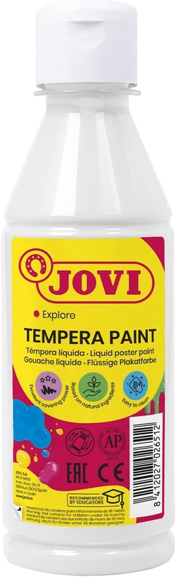 BOTE TEMPERA LIQUIDA JOVI 250ML BRANCO