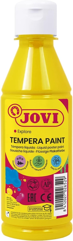 JAR OF LIQUID GUACHE JOVI 250ML LIGHT YELLOW