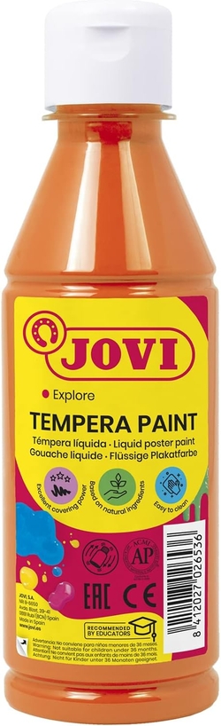 BOTE TEMPERA LIQUIDA JOVI 250ML NARANJA