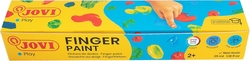 BOX OF 5 JARS OF FINGER PAINT JOVI 35ML ASSORTED COLORS