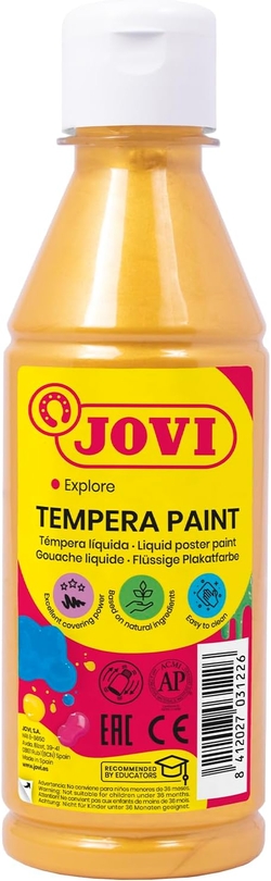 POT TEMPERA LIQUIDE JOVI 250ML METALIC ORO