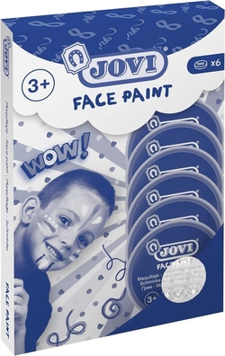 ESTOJO 6 BOTES DE PINTURA FACIAL 8ML BRANCO