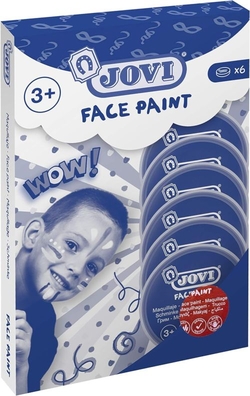 ÉTUI 6 POTS DE PEINTURE FACIAL 8ML ROUGE