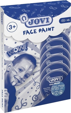 ESTOIG 6 POTS DE PINTURA FACIAL 8ML COLOR BLAU CLARO