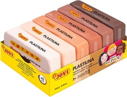 C/6 BARRAS PLASTICINA JOVI 70 PEQUENA 50G. MULTICULTURAL