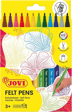 ESTOXO 12 ROTULADORES JOVI TRAZO FINO FELT PENS