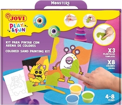 KIT PINTA COM ARENA DE CORES MONSTRUOS DIVERTIDOS