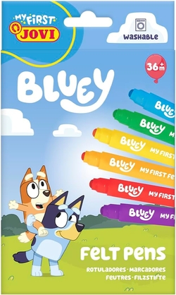 ESTOXO 6 ROTULADORES BLUEY MY FIRST FELT PENS