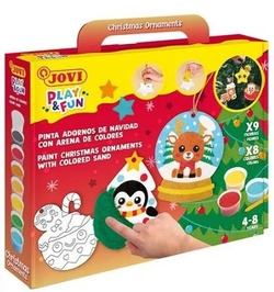 KIT MINI SAND ART CREA ADORNOS PER NADAL PLAY & FUN