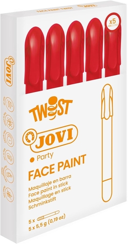 ÉTUI 5 STICKS DE MAQUILLAGE JOVI ROUGE