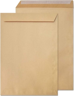 C/500 BOLSAS POSTAL POLONGADO KRAFT 80G 132X187 AUTOADHES.