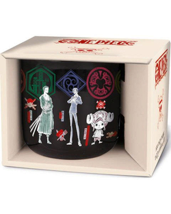 Taza Ceramica One Piece Desayuno 400 Ml En Caja Regalo