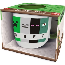 Taza Elite Patrón De Criaturas De Minecraft 380 Ml