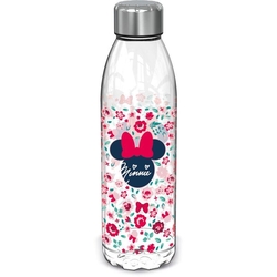 Botella De Plástico Minnie Mouse Flores 980 Ml