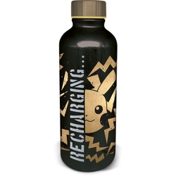 Botella Metálica Pikachu Cargando (Negro) 755 Ml