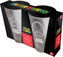 Set 2 Vasos Casual Mario Bross 490Ml