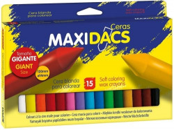 ESTOIG 15 CERAS BLANDAS MAXIDACS COLORS ASSORTITS