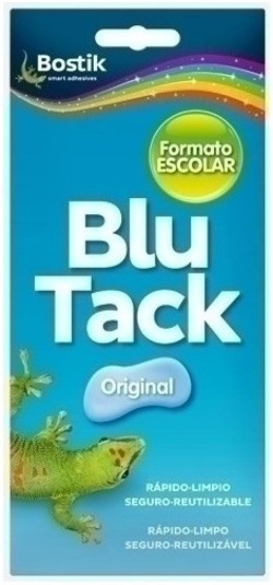 EXP 12 SOBRES BLU-TACK ORIXINAL 90G TAMANO ESCOLAR