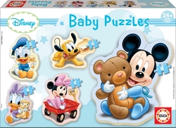 MICKEY BABY PUZZLES.(5 PUZLES/3,4,5 PZAS)