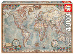 MUNDO, CARTE POLITICO.(PUZZLE 4000)