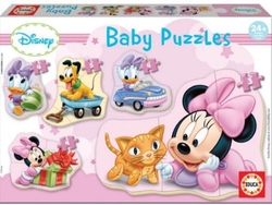 MINNIE BABY PUZZLES.(5 PUZZLES/3,4,5 PZAS)