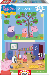 Peppa pig 2 puzzles de 48 piezas