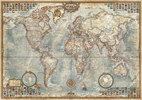 MUNDO, CARTE POLITICO.(PUZZLE 1500)