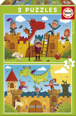 DRAGONES E CABALLEROS 2 PUZZLES 48 PEÇAS