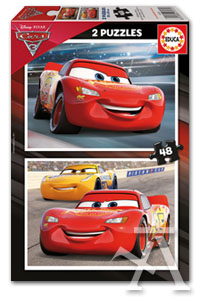 CARS 3. 2 PUZZLES 48 PEZAS