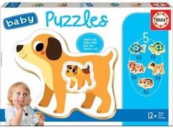 BABY PUZZLE ANIMAIS DE MADEIRA 5 PEZAS