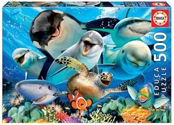 SELFIE BAIXO O AGUA PUZZLE 500 FOLLAS