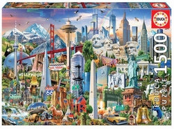 SIMBOLOS DE NORTE-AMERICA PUZZLE 1500 PEZAS