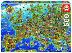 CARTE DE EUROPA PUZZLE 500 PIÈCES