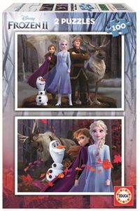 PUZZLE FROZEN 2 DISNEY 2X100PZS