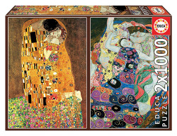 O BESO + A VIRGEN, GUSTAV KLIMT PUZZLE 2X1000 PEZAS